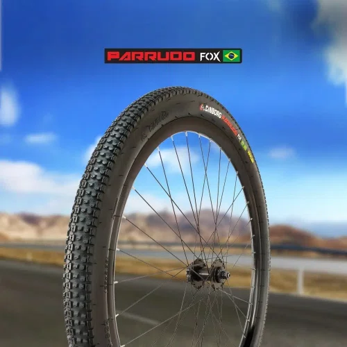 Pneu Bicicleta Aro 26 Monark Barra Circular 26x1.1/2x2 Parrudo Fox Preto