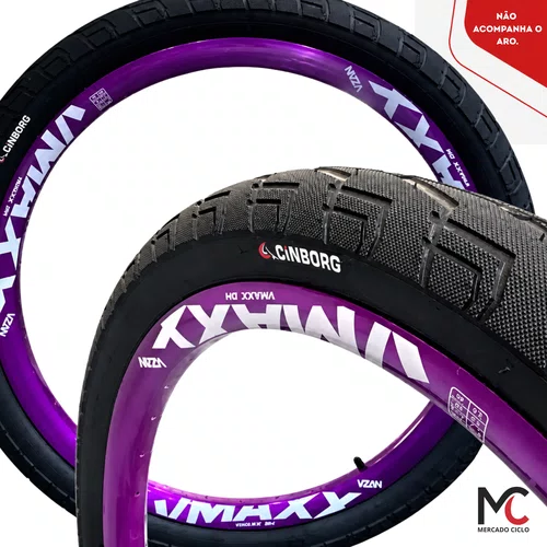 Pneu Cinborg Irado Tour Flame Aro 26 1.95 E-Bike MTB