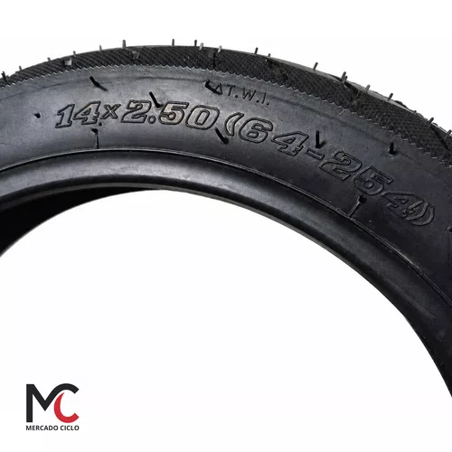 Pneu Scooter Elétrica Aro 10 10x2.50 (14x2.50 China) Tubeless Reforçado