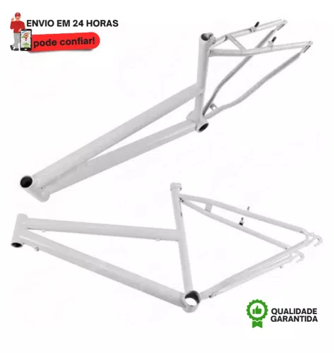 Quadro + Garfo 26"  Feminino Urbano Branco