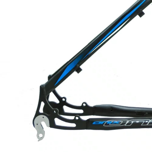 Quadro MTB 29" Tamanho 17 Alumínio Preto Fosco com Grafismo Azul