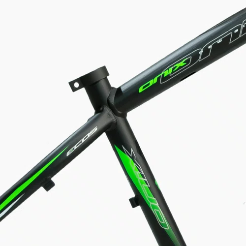 Quadro MTB 29" Tamanho 17 Alumínio Preto Fosco com Grafismo Verde