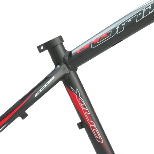 Quadro MTB 29" Tamanho 17 Alumínio Preto Fosco com Grafismo Vermelho