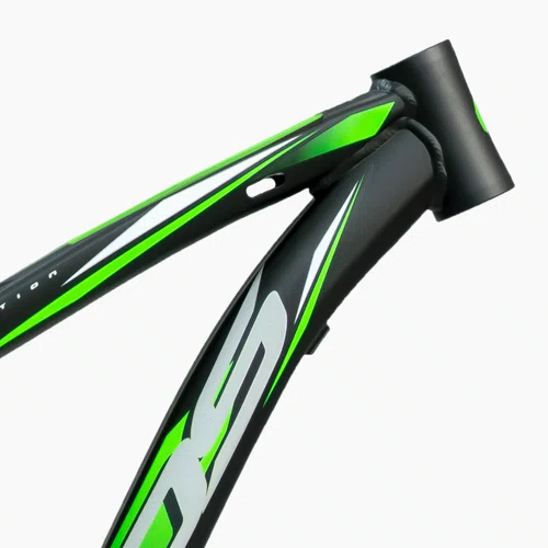 Quadro MTB 29" Tamanho 21 Alumínio Preto Fosco com Grafismo Verde