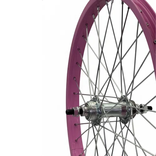Roda Traseira Aro 20 De Aluminio Rosa Cubo Esferado