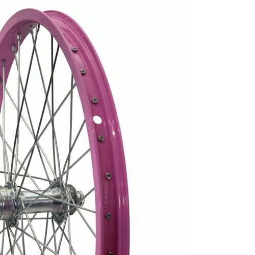 Roda Traseira Aro 20 De Aluminio Rosa Cubo Esferado