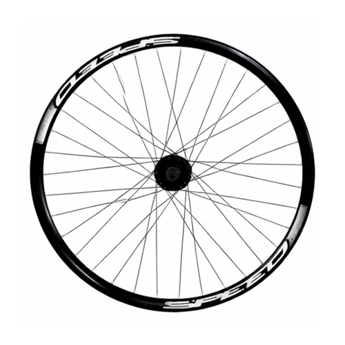 Roda Dianteira Aro 26 MTB Aero Disco 36 Raios Cubo Ferro