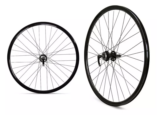 PAR DE RODA 29 AERO PRETO COM BLOCAGEM