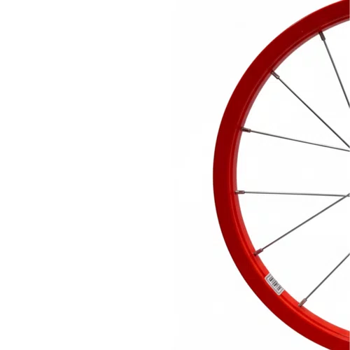 Roda Dianteira Aro 16 De Alumínio Laranja Neon Para Bicicleta Infantil