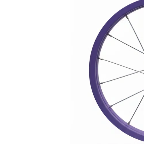 Roda Dianteira Aro 16 De Alumínio Lilás Para Bicicleta Infantil