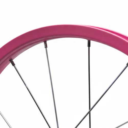 Roda Dianteira Aro 16 De Alumínio Rosa Bebê Para Bicicleta Infantil