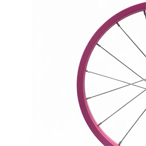 Roda Dianteira Aro 16 De Alumínio Rosa Bebê Para Bicicleta Infantil