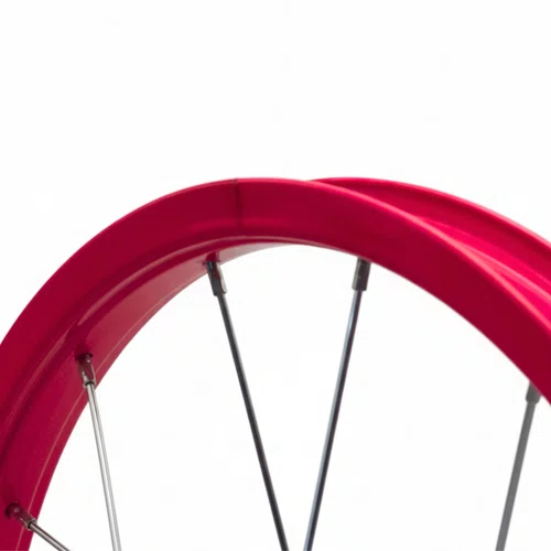Roda Dianteira Aro 16 De Alumínio Rosa Neon Para Bicicleta Infantil