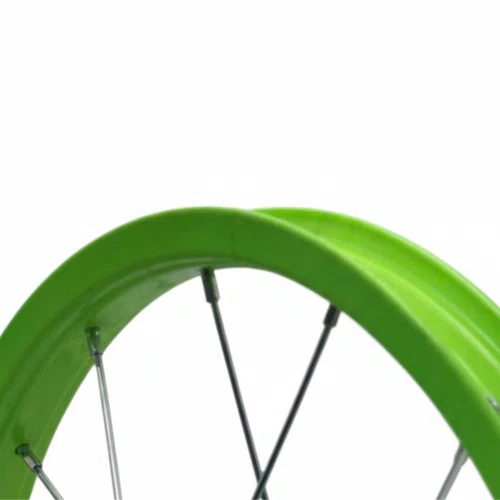 Roda Dianteira Aro 16 De Alumínio Verde Neon Para Bicicleta Infantil