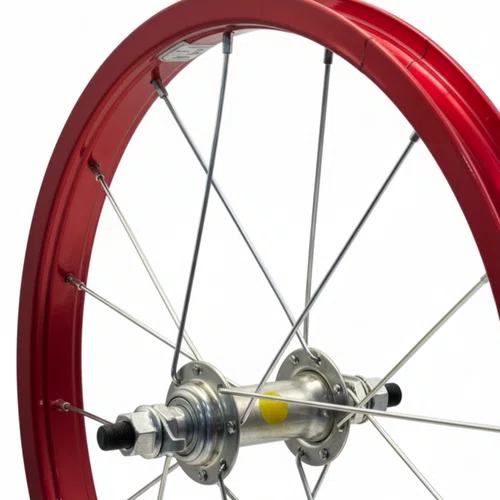 Roda Dianteira Aro 16 De Alumínio Vermelho Para Bicicleta Infantil