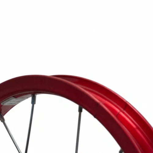 Roda Dianteira Aro 16 De Alumínio Vermelho Para Bicicleta Infantil