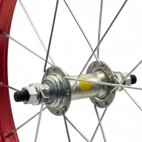 Roda Dianteira Aro 16 De Alumínio Vermelho Para Bicicleta Infantil