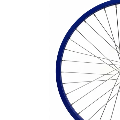 Roda Dianteira Aro 20 De Aluminio Azul Cubo Esferado