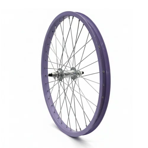 Roda Dianteira Aro 20 De Aluminio Lilas Cubo Esferado