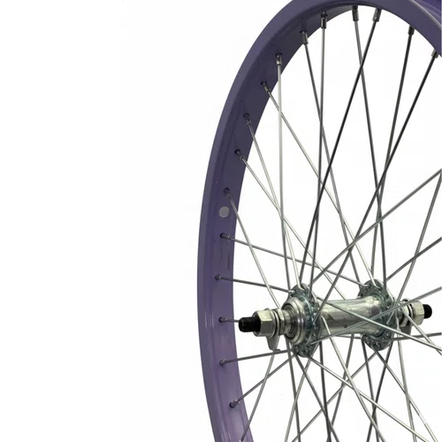 Roda Dianteira Aro 20 De Aluminio Lilas Cubo Esferado
