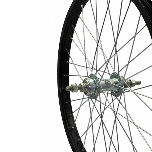 Roda Dianteira Aro 20 De Aluminio Preta Cubo Esferado