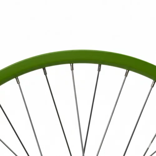 Roda Dianteira Aro 20 De Aluminio Verde Neon Cubo Esferado