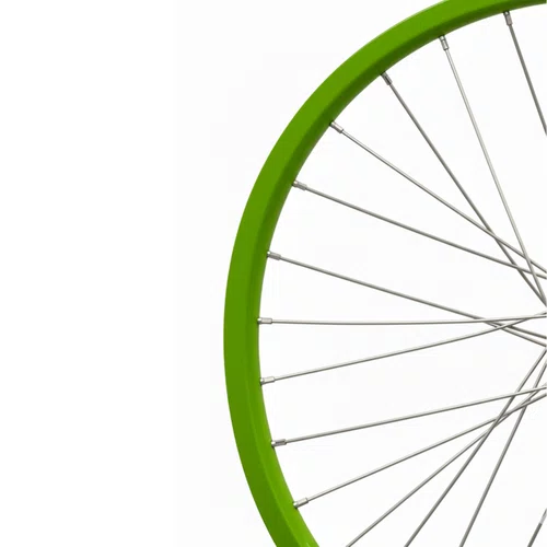 Roda Dianteira Aro 20 De Aluminio Verde Neon Cubo Esferado