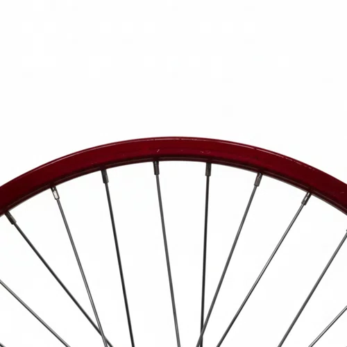 Roda Dianteira Aro 20 De Aluminio Vermelho Cubo Esferado