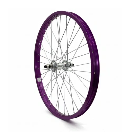 Roda Dianteira Aro 20 De Aluminio Violeta Cubo Esferado