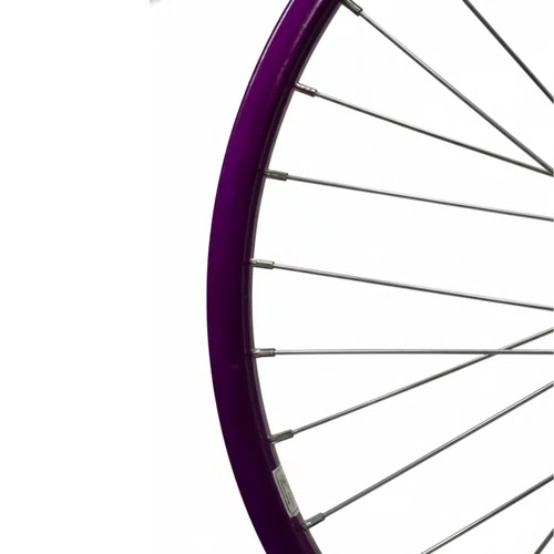 Roda Dianteira Aro 20 De Aluminio Violeta Cubo Esferado