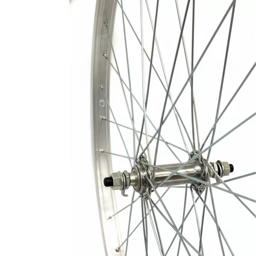 Roda Dianteira em Aluminio Aro 26 Barra Circular V-Brake Raio Fino