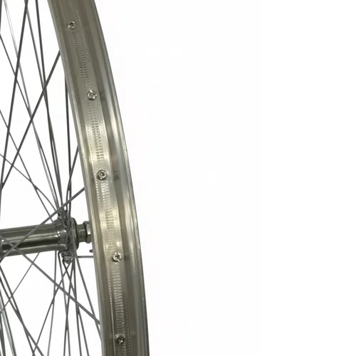 Roda Dianteira em Aluminio Aro 26 Barra Circular V-Brake Raio Fino