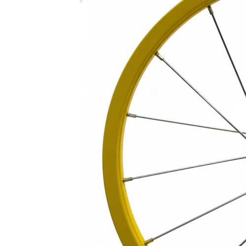 Roda Traseira Aro 16 De Aluminio Amarela Para Bicicleta Infantil
