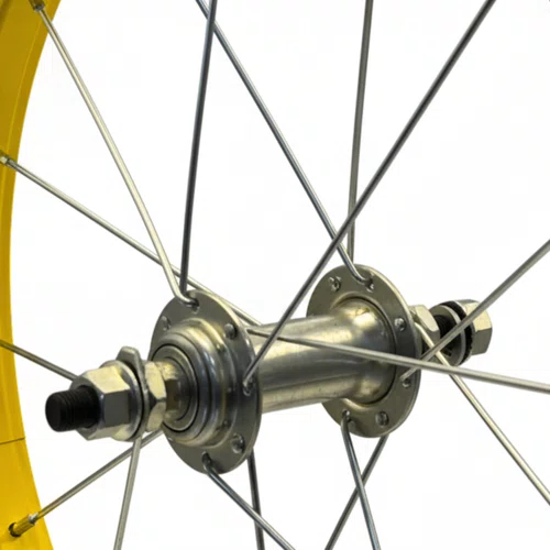 Roda Traseira Aro 16 De Aluminio Amarela Para Bicicleta Infantil