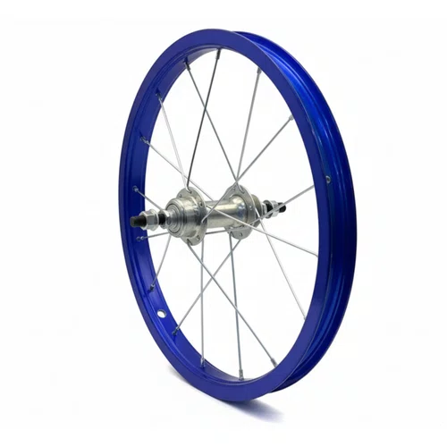 Roda Traseira Aro 16 De Aluminio Azul Para Bicicleta Infantil