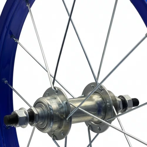 Roda Traseira Aro 16 De Aluminio Azul Para Bicicleta Infantil