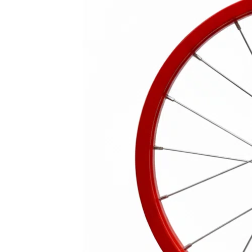 Roda Traseira Aro 16 De Aluminio Laranja Neon Para Bicicleta Infantil