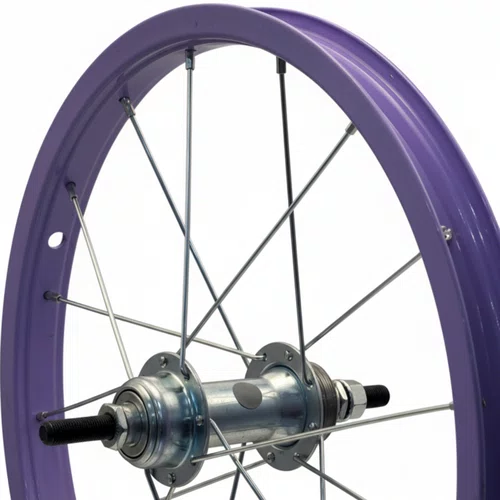 Roda Traseira Aro 16 De Aluminio Lilás Para Bicicleta Infantil
