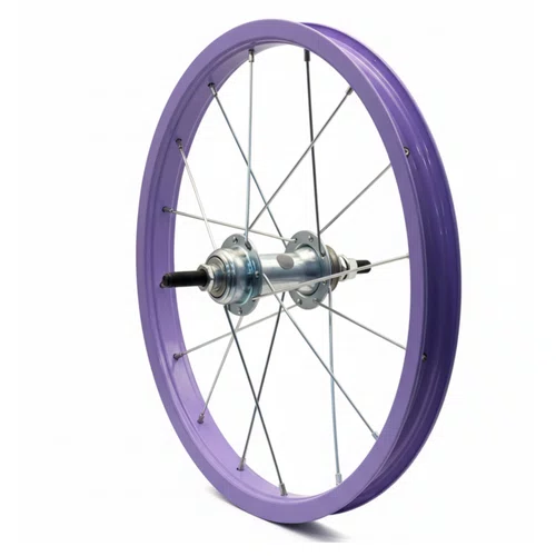 Roda Traseira Aro 16 De Aluminio Lilás Para Bicicleta Infantil
