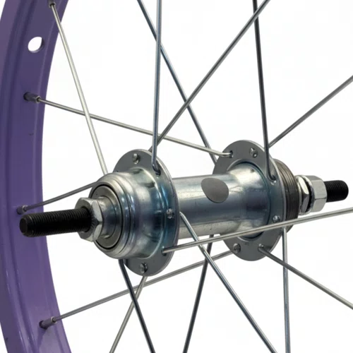 Roda Traseira Aro 16 De Aluminio Lilás Para Bicicleta Infantil