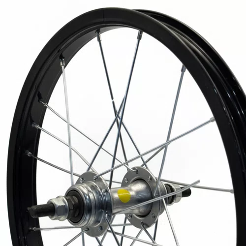 Roda Traseira Aro 16 De Aluminio Preta Para Bicicleta Infantil
