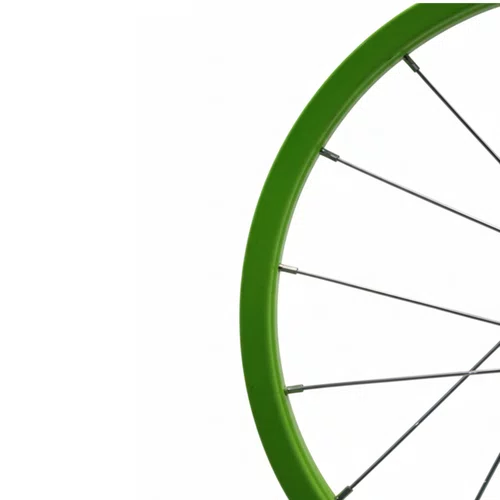 Roda Traseira Aro 16 De Aluminio Verde Neon Para Bicicleta Infantil