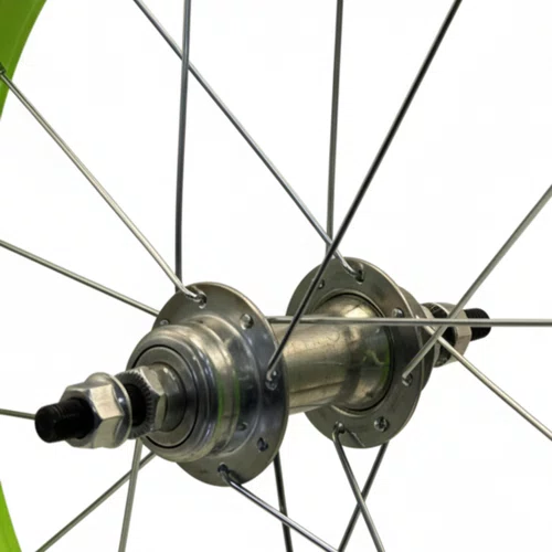 Roda Traseira Aro 16 De Aluminio Verde Neon Para Bicicleta Infantil