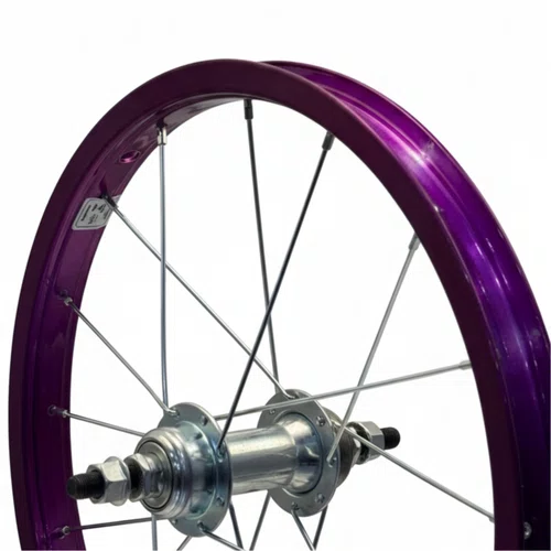 Roda Traseira Aro 16 De Aluminio Violeta Para Bicicleta Infantil