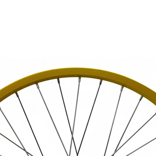 Roda Traseira Aro 20 De Aluminio Amarela Cubo Esferado