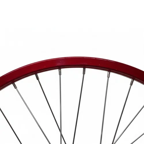 Roda Traseira Aro 20 De Aluminio Vermelha Cubo Esferado