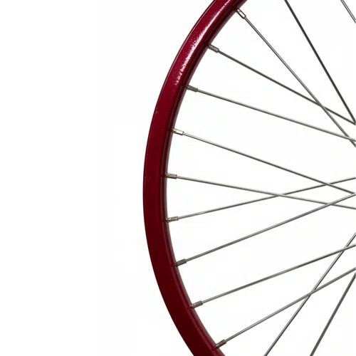 Roda Traseira Aro 20 De Aluminio Vermelha Cubo Esferado