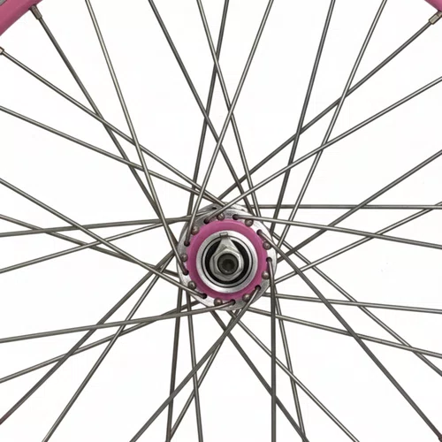 Rodas Dianteira e Traseira Aro 20 Aero Rosa