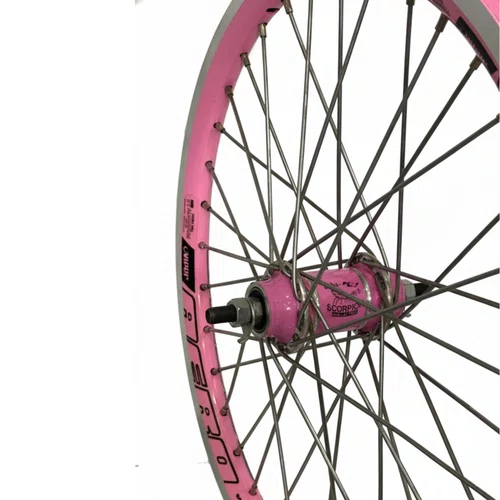 Rodas Dianteira e Traseira Aro 20 Aero Rosa