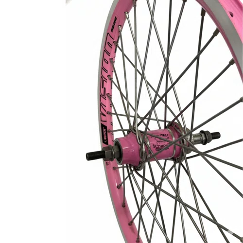 Rodas Dianteira e Traseira Aro 20 Aero Rosa